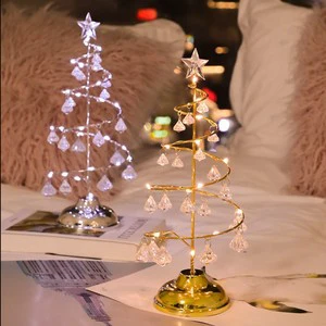 Waterproof IP44 Festive Crystal Holiday Lighting New Year Birthday Wedding Christmas Decor Indoor LED Light Luminous White Lamp