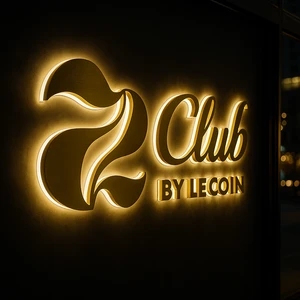 Custom logo with Gold Metal Backlit Sign Indoor Led Backlit Sign Channel Letters Business Led Stainless Steel Backlit Letters