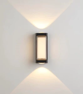 Waterproof LED Wall Lamp Decorative Garden Lights Aluminum up and Down Outdoor Wall Light Mounted 2700K Warm White
