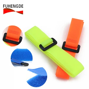 Best-selling Self-Adhesive Double-Sided Colorful Eco-Friendly Reusable Fastening Belt Adjustable Hook Ring Buckle