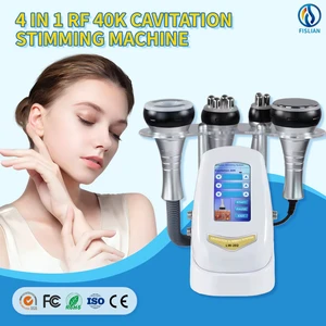 Desktop 4-in-1 Beauty Machine 40KHz Cavitation RF LED Light Therapy for Fat Cavitation Skin Tightening Plastic IT Commercial Use
