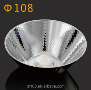 High Efficiency Optical COB Led Reflector Cup Big Size Narrow Degree