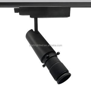 Zoomable Focus Function Led Track Rail Lighting Dimmable Contour Profile Spot Light museum Light