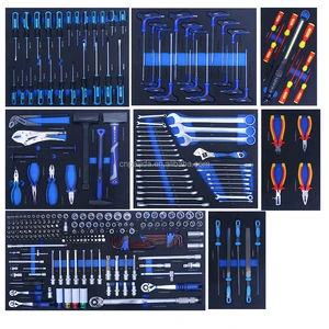 EVA Foam Garage Tool Kits Hand Operated Tool Set OEM Extended Sleeve Wrench Set Flower Screwdriver Car Repair Hand 287 Tool Sets
