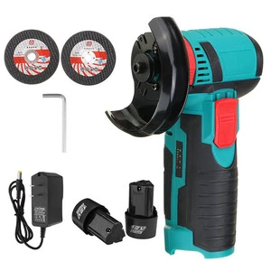 Mini Brushless Cordless Angle Grinder 100mm with Two 1500mAh Battery Rechargeable