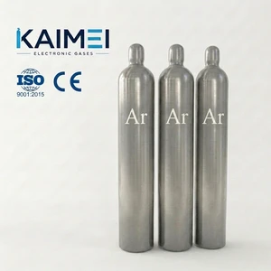 Industrial Steel Argon Gas Ar Cylinder 99.99% For TIG MIG Welding 40L High Pressure Refillable Tank Seamless Custom Logo KAIMEI