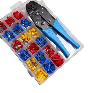450PCS Cable Termination Kit Insulated Terminal Kit With Crimp Tool Terminals Set
