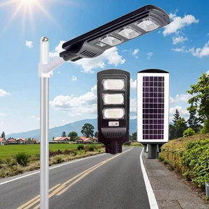 Light Sensor 200watt 300watt LED Solat Street Light With High IP Grade Road All in One Solar Led Street Light With Remote