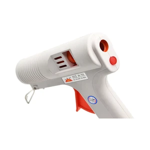 Electric DIY 100W White Hot Melt Glue Gun Copper Heater Temperature Control Non-Toxic 7mm/11mm 300mm Glue Sticks 3-Year Warranty