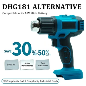 Industrial Battery Operated 18V Cordless for with Digital Temperature Display 500W for Heat Shrink Tubing Paint Removal