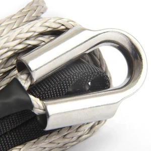 FBR Synthetic Winch Rope ATV UTV HMPE Winch Line for Warn Winch With Thimble