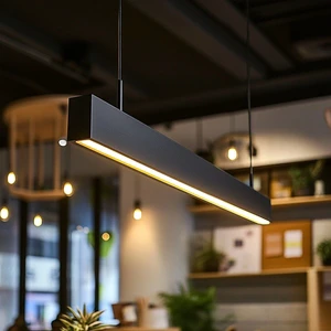Hot Selling Office Supermarket Linear Lighting System Suspended Smart Led Magnetic Linear Pendant Light Fixture