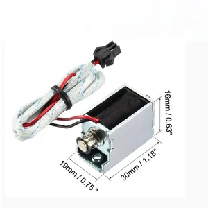 1630mm DC 3V/6V Push Pull Type Open Frame Electric Lock Pick Electromagnetic Solenoid