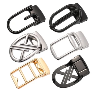 LQbelt Fashion Letter Design Men's Plate Hole Buckles Alloy Pin Punch Buckle for Belt With Holes Wholesale Factory Custom Logo