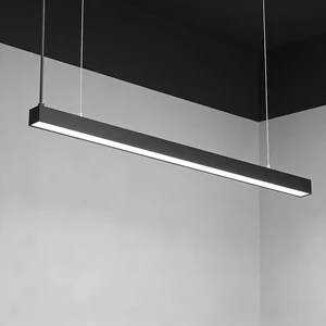 Dual CCT 3000k 6000k LED Linear Linking Lighting Engineers Micro Prism Low UGR Commercial 4ft 5ft Linear Pendant Light