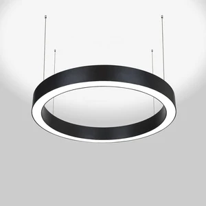 Modern Architectural Ring with Low UGR Spot Reflector with Linear Louver with up Light LED Circular Pendant Light