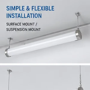 NSF IP69K Tri-Proof Light for Food Processing Plant Hygienic LED Vapor Tight Fixture for Washdown Area