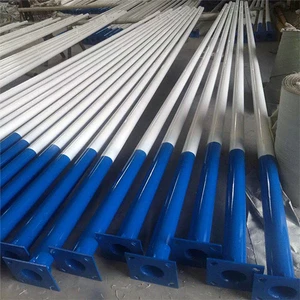 Customized Price Outdoor Decorative 3m 4m 5m 6m 7m 8m 9m 10m 11m 12m Galvanized Curved Solar Street Light Lamp Pole