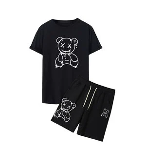 High Quality Men's Casual Two-piece Sets Shorts Sleeve T-shirts Shorts Wholesale Clothing Men's Two-piece Sets