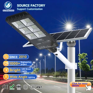 Factory Wholesale Smd Waterproof Ip67 Outdoor Die Casting Aluminum 80w 100w 200w 300w 500w 600w Solar Led Street Lamp