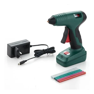 7.2 V Lithium Battery Cordless Rechargeable Hot Melt Glue Gun with Charge Base