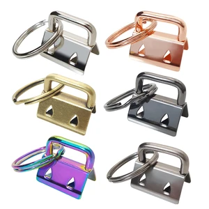 Wholesale Metal Key Fob Bag Hardware Alloy Key Ring Key Fob Clip Bags Accessories