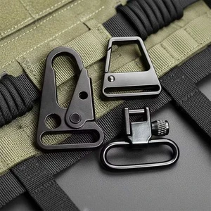 Factory Wholesale 25mm Eagle Beak Snap Hook HK Clip Model Custom Tactical Olecranon Buckle Quick Release Metal Outdoor Dog