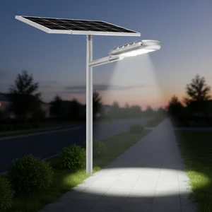 New Solar Street Light 100w 130w Waterproof Ip67 Outdoor Die-cast Aluminum Solar Street Light