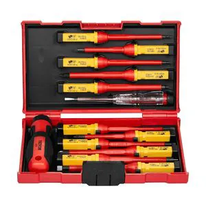 13-Piece Professional Electrical Insulated Screwdriver Set 1000V Electrician Tool Set with Magneti for Electrical Work