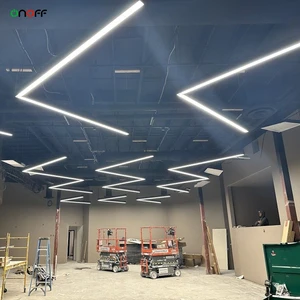 Customized Shape LED Linear Ceiling Light Linkable Profile Hanging Light with PC Diffuser