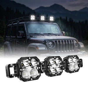 Modular 21 Inch Linkable LED Light Bar 3 Pods 90W 6000 Lumens Combo Beam Off Road Work Light For SUV Truck ATV