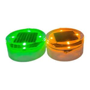Custom Color Cat Eye Solar Road Stud Synchronized Flickering LED Underground Light With IP68 PC Lamp Body