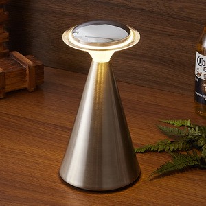 Dimmable Touch Control Rechargeable Lamp Coffee Bedside Restaurant Cordless Charging Table Lamps