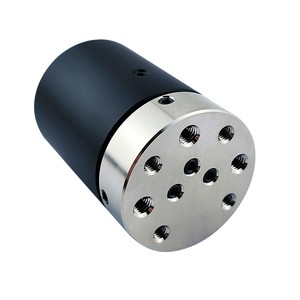 3-inlet 3-outlet Gas Slip Ring Rotary Joint Connector Aluminum Alloy Contacts Protection IP51 Rotation Speed 200 RPM 0-85%RH