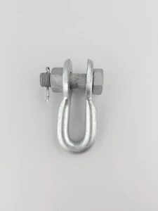 Factory Wholesale U Type Shackle Galvanized Steel U Shackle Power Line Hardware For Cable Suspension Tension Fitting
