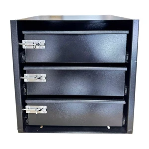 Black 3 Layer Heavy Duty Aluminium Drawer Draw Canopy Tool Box Accessories OEM ODM Customization Available