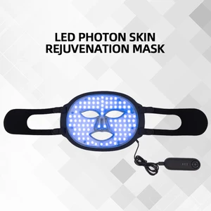 Silicone Hand Held LED Light Therapy Face Mask ABS 7 Colors Photodynamic PDT Red Blue Green Light Skin Care Beauty Equipment