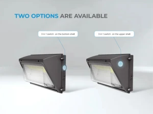 Certified, DLC Certified Aluminum LED Wall Lamps 40W-150W 4000K Suitable for Garden, Garage Corridor Lighting 5-year Warranty