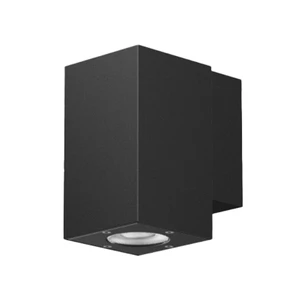 Modern Square Garden Landscape Decorative Lighting AC 220V LED Wall Lamp Tempered Glass Diffuser Aluminum Base Outdoor Dimmable
