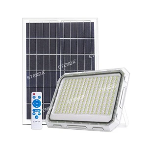 Solar Street Bright White Flood Light Outdoor IP65 Waterproof for Yard,Garden Shed Barn.