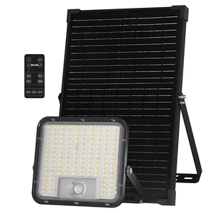 Commercial Outdoor IP65 Waterproof Solar Flood Light for Billboard Garden Yard Farm Security Lighting