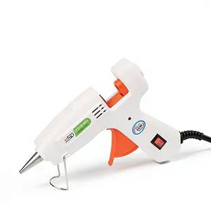 Hot Melt Glue Gun Electric 20w With 10PCS Glue Sticks Hot Guns Glue for Packaging, DlyArts & Craft, Repairing