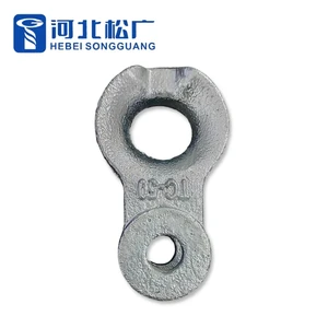 High Quality Hot Dip Galvanized Thimble Clevis 50KN/70KN/120KN Steel Cable Socket for Dead End Grip Accessories