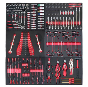 Heavy-Duty 7-Drawer Rolling Tool Chest 245-Piece Auto Repair Workbenches Garage Storage Rolling Box Combination Handle Tool Case