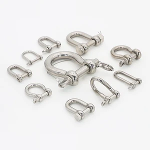 Marine Grade European Rigging Hardware Heavy Duty Stainless Steel Adjustable Screw Pin Anchor Chain Shackle for Heavy Industry