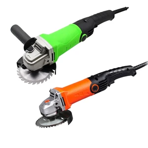 110V High Power Electric Angle Grinder Portable Multifunctional Car Polisher for Metal Wood Cutting DIY Grade 125mm Disc Paddle