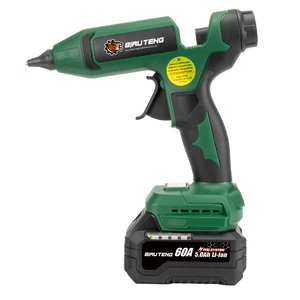 18V Cordless Hot-Melt Glue Gun 7/16 Glue Stick Diameter Versatile Efficient Lithium Battery Power Source Adjustable Temperature