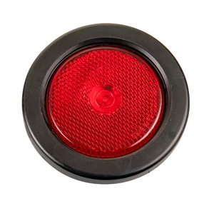 2-1/2 inch Round LED Marker and Clearance Light W/ Reflex Reflector Trailer Truck Side Marker Lamp SAE/DOT/FMVSS108 Compliant