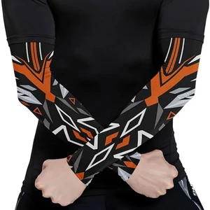 Custom Size And Pattern Arm Compression Sleeves for Men and Women Sports Golf Basketball Cycling Set of Sleeves With Logo
