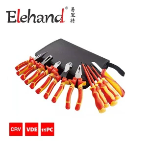 Accept Customization Professional Electrician Tools Tool Kit VDE 1000V Hand 11PCS VDE Insulated Tool Set